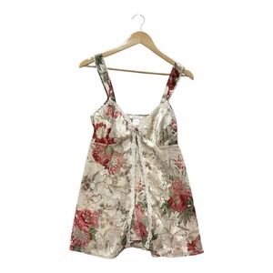 Seductive Wear by Cinema Etoile Babydoll Lingerie Top M Floral Lace Sexy Boudoir